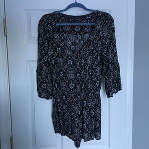 Floral Print Romper